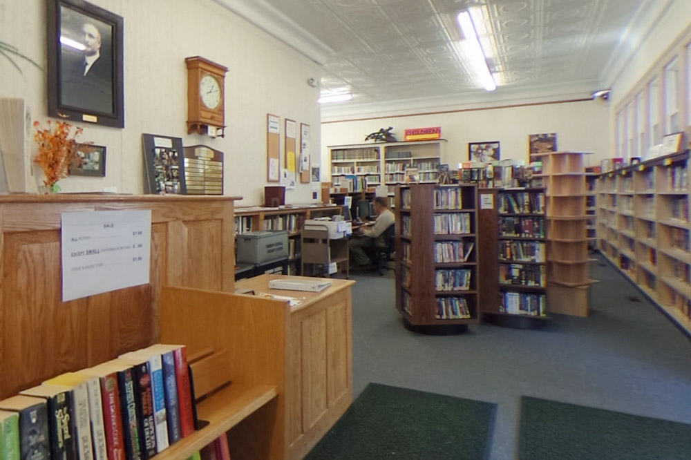 Sunshine Hall Free Library interior
