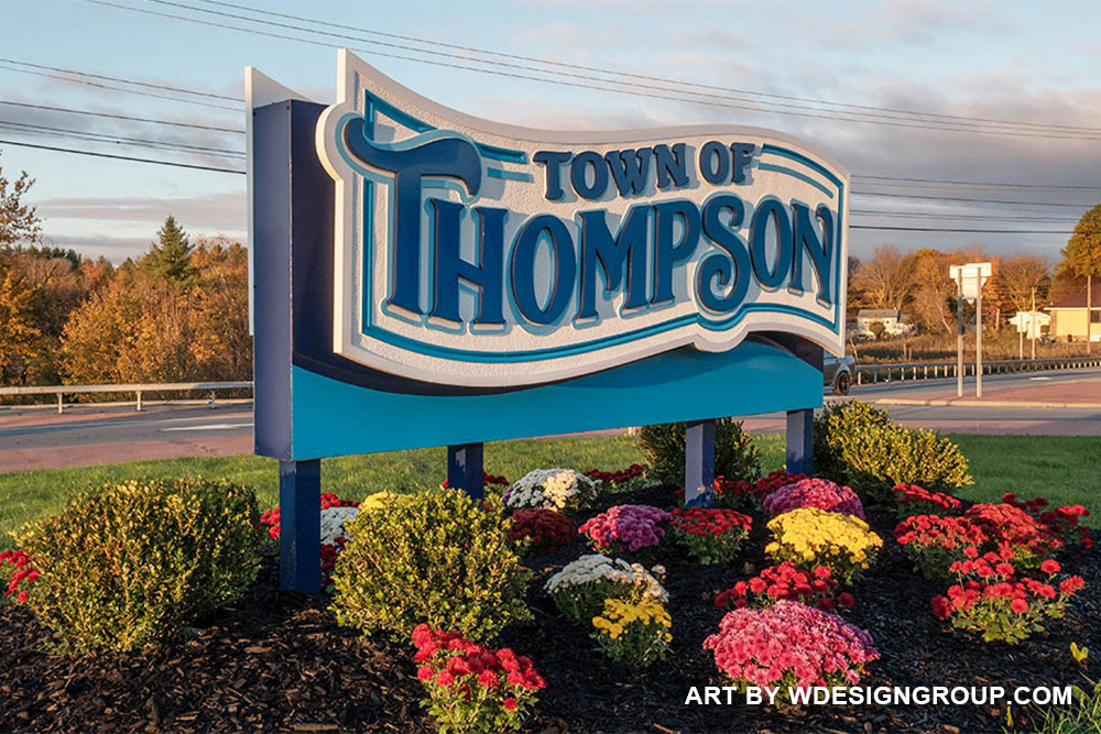 Town of Thompson at Roundabout Exit 106