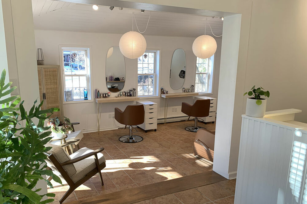 view into the salon